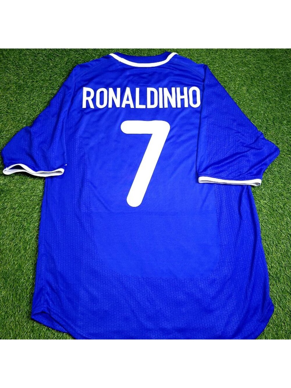 Ronaldinho Nike Brazil 2000 Away Soccer Jersey L